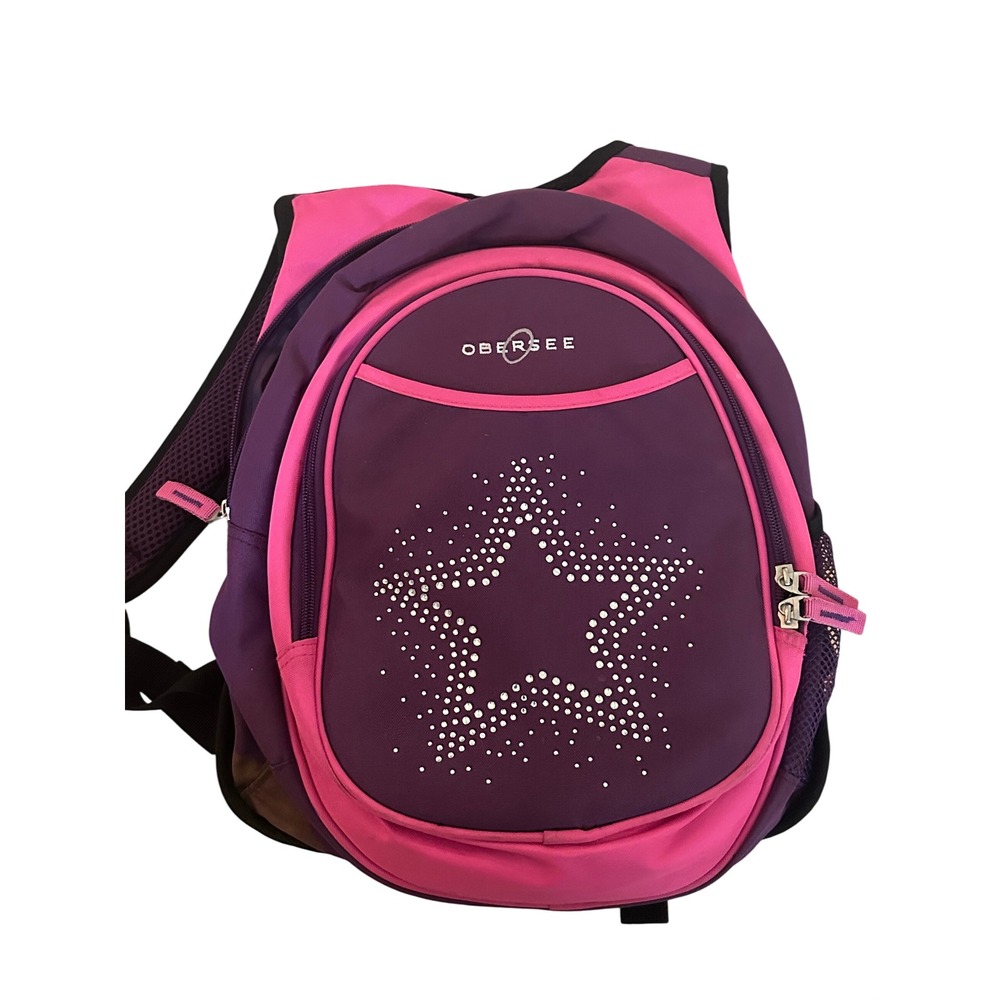 Obersee girls backpack, pink/purple